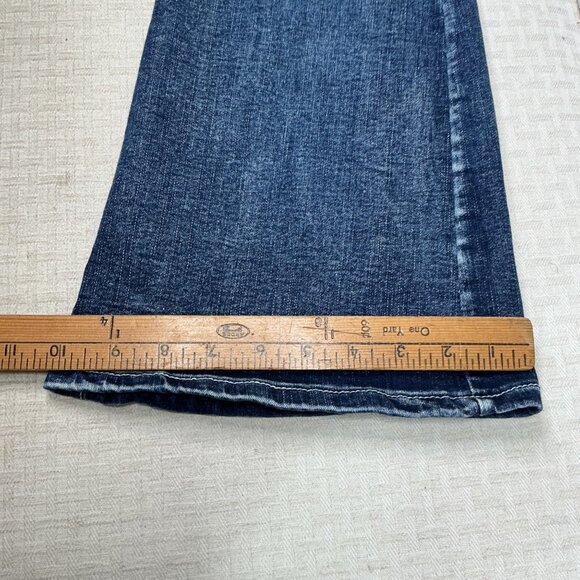 New Sky Premium Women's Western Flared Jeans Size 15 Angel Wings Skull Y2K - Picture 12 of 14